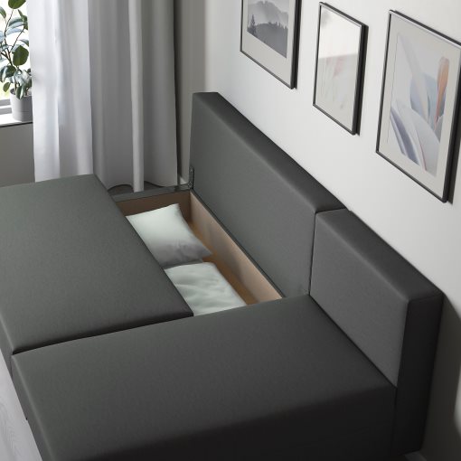 ÄLVDALEN, 3 θέσιος καναπές-κρεβάτι με σεζλόνγκ, 205.306.64