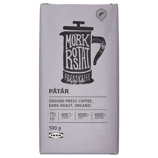 PATAR, press coffee ground/dark-roast organic/Rainforest Alliance Certified, 500 g, 205.316.11