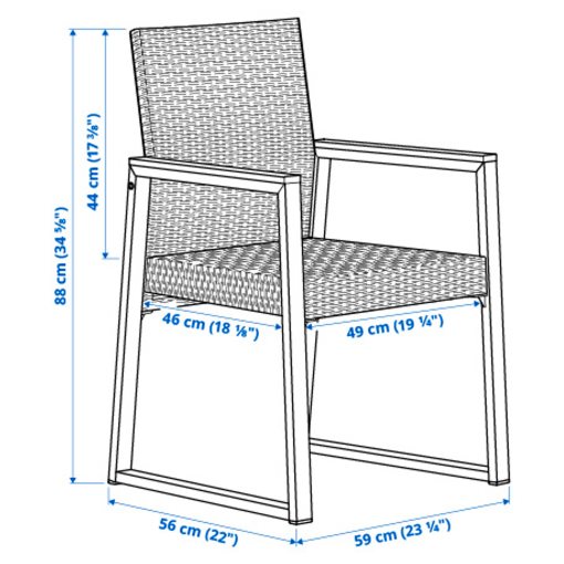VÄRMANSÖ, chair, outdoor, 205.363.93