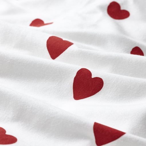 BARNDRÖM, duvet cover and pillowcase/heart pattern, 150x200/50x60 cm, 205.597.80