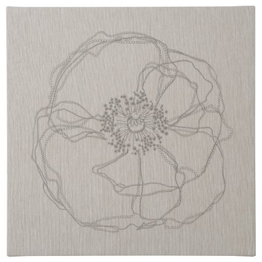 PJÄTTERYD, picture/flower doodle, 56x56 cm, 205.709.09