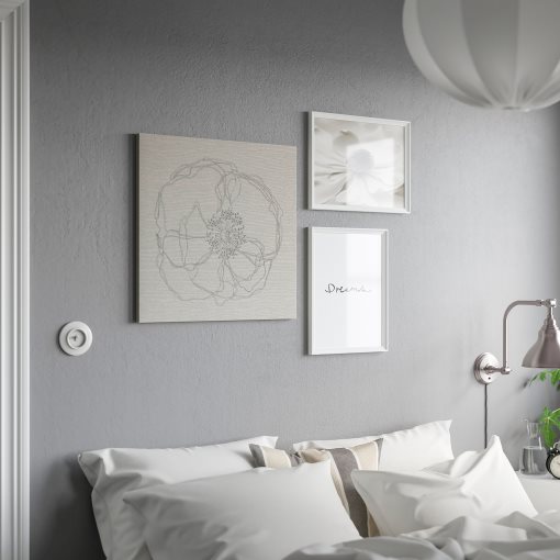 PJÄTTERYD, picture/flower doodle, 56x56 cm, 205.709.09