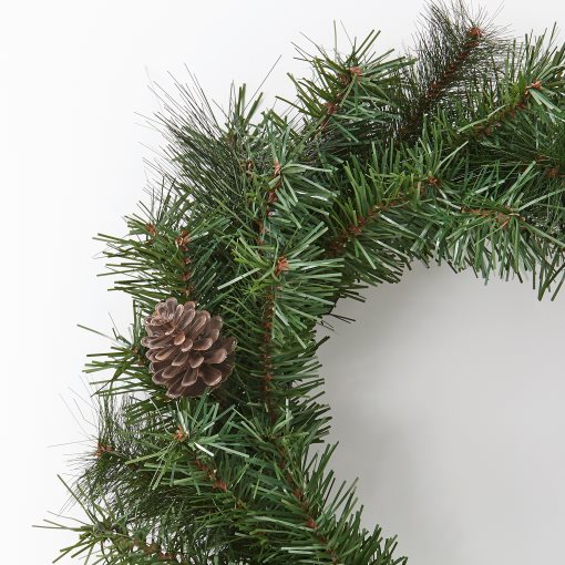 VINTERFINT, artificial wreath in/outdoor/pine cone, 45 cm, 205.860.43