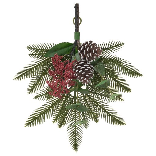 VINTERFINT, artificial bouquet in/outdoor/pine cone, 35 cm, 205.862.84