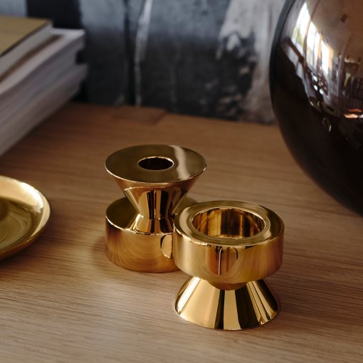 STOCKHOLM 2025, candlestick/tealight holder/set of 2, 6 cm, 205.905.06