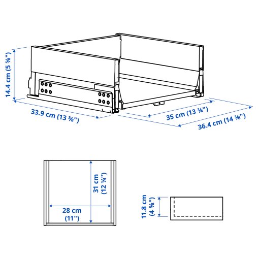 KNIVSHULT, drawer medium, 40x37 cm, 206.006.71