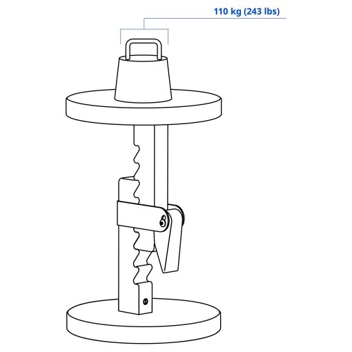 IKEA PS 2026, height adjustable stool, 206.179.16