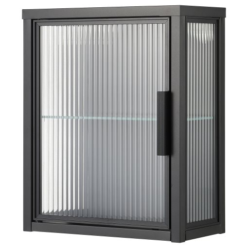 MOSSJÖN, wall cabinet with glass door, 36x18x44 cm, 206.216.40