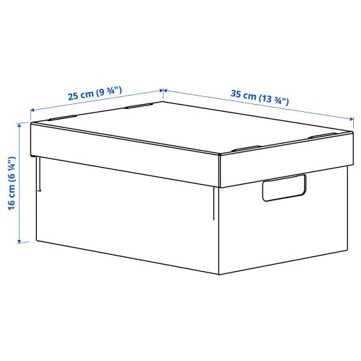 SVARTTRÄDA, box with lid 2 pack, 25x35x16 cm, 206.233.47