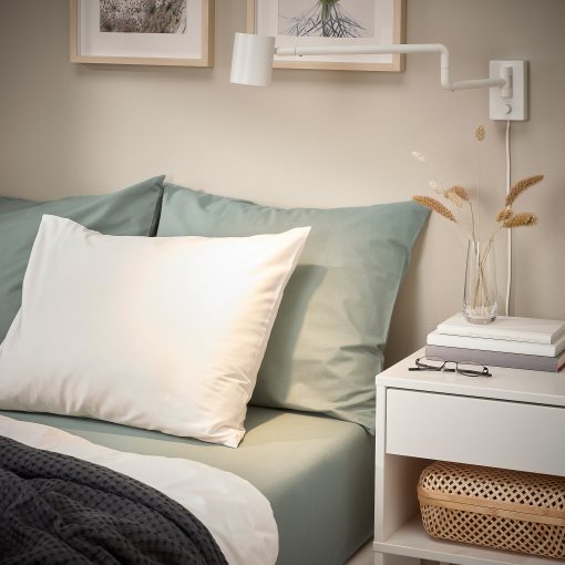DVALA, fitted sheet, 160x200 cm, 206.361.42