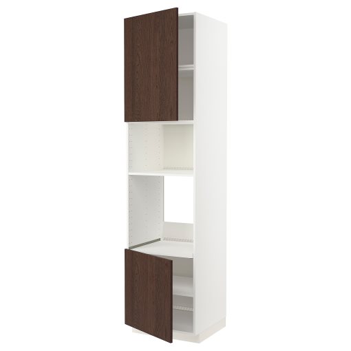 METOD, high cabinet for oven/microwave with 2 doors/shelves, 60x60x240 cm, 294.557.78