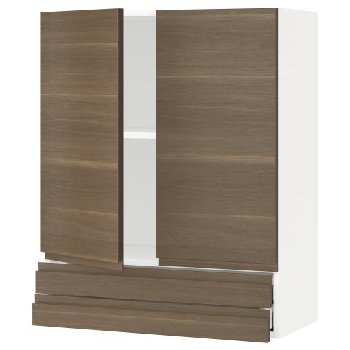 METOD/MAXIMERA, wall cabinet with 2 doors/2 drawers, 80x100 cm, 294.640.42