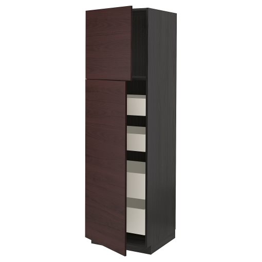 METOD/MAXIMERA, high cabinet with 2 doors/4 drawers, 60x60x200 cm, 294.653.72
