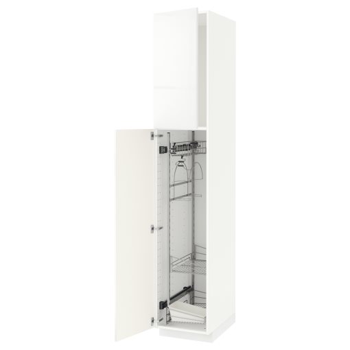 METOD, ψηλό ντουλάπι με εσωτερικά εξάρτηματα για τα είδη καθαρισμού, 40x60x220 cm, 294.666.11