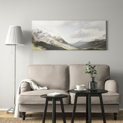 BJÖRKSTA, picture with frame/Cliffs, 140x56 cm, 294.716.22