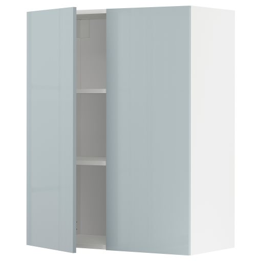 METOD, wall cabinet with shelves/2 doors, 80x100 cm, 294.797.79