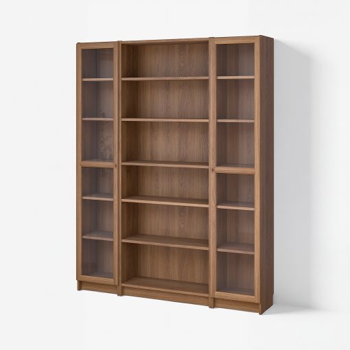 BILLY/OXBERG, bookcase combination with glass doors, 160x202 cm, 294.835.40