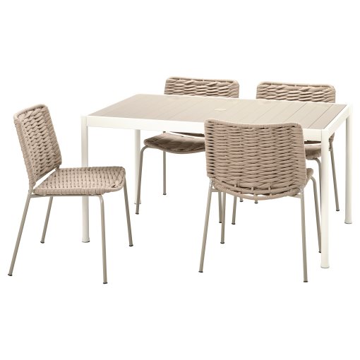SEGERON/TEGELON, τραπέζι και 4 καρέκλες εξωτερικού χώρου, 295.012.33