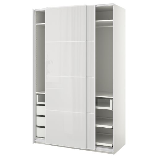PAX/HOKKSUND, ντουλάπα με συρόμενες πόρτες, 150x66x236 cm, 295.026.71