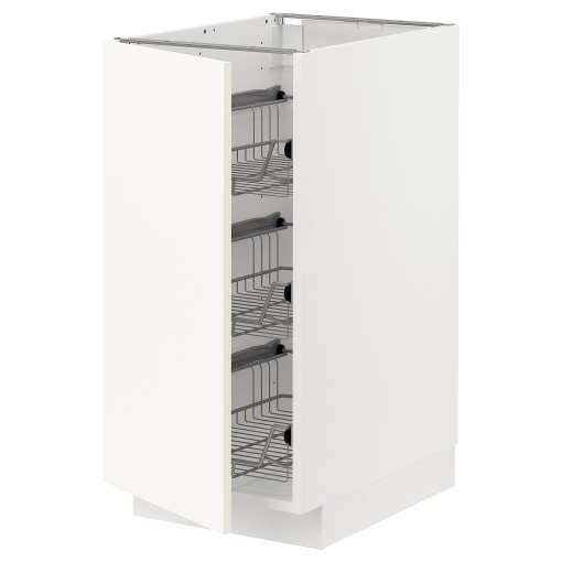 METOD, base cabinet with wire baskets, 40x60 cm, 295.071.26