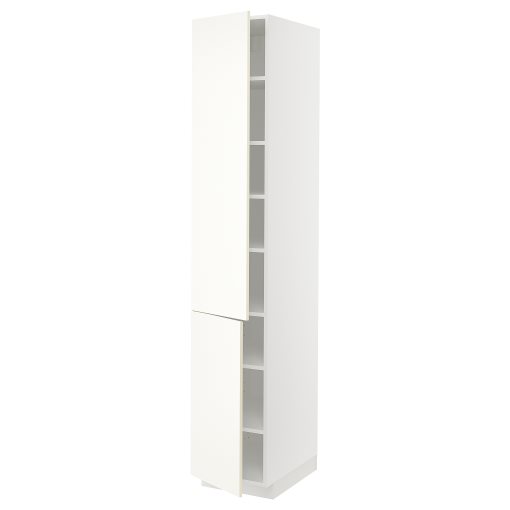 METOD, high cabinet with shelves/2 doors, 40x60x220 cm, 295.073.10