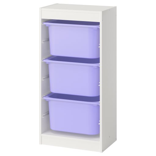 TROFAST, storage combination with boxes, 46x30x94 cm, 295.752.00