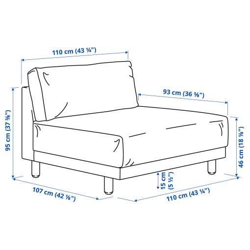 UPPÅKRA, 1.5-seat module, 296.139.90