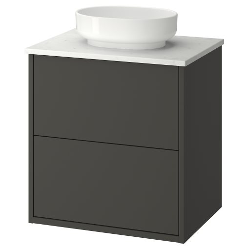 HAVBÄCK/VINDEL, wash-stand with drawers/wash-basin, 62x49x77 cm, 296.224.52
