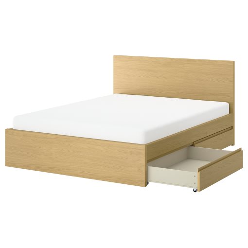 STORKLINTA, σκελετός κρεβατιού με 4 κουτιά αποθήκευσης, 160x200 cm, 296.285.62