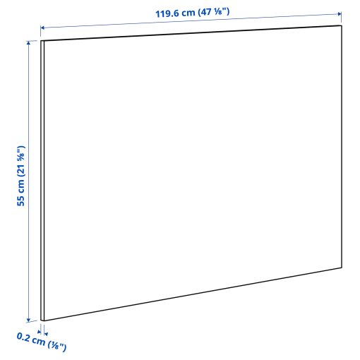 LYSEKIL, πάνελ τοίχου διπλής όψης όψη ματ, 119.6x55 cm, 304.829.74