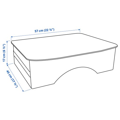 STRANDÖN, τραπέζι δίσκος, εσωτερικών/εξωτερικών χώρων, 57x45 cm, 305.227.67