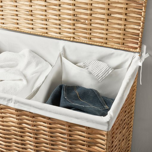 NATTGIBBA, laundry basket/handmade, 100 l, 305.319.36