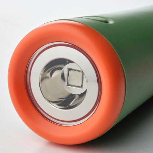 MAJBAGGE, hand-powered torch with built-in LED light source, 305.573.99