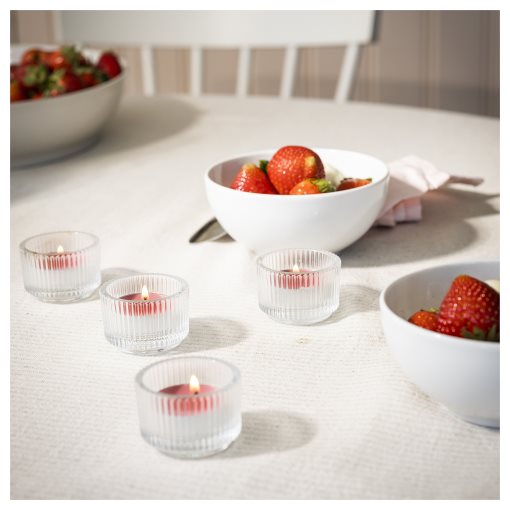 BLODBOK, scented tealight/strawberry/30 pack,, 305.826.62