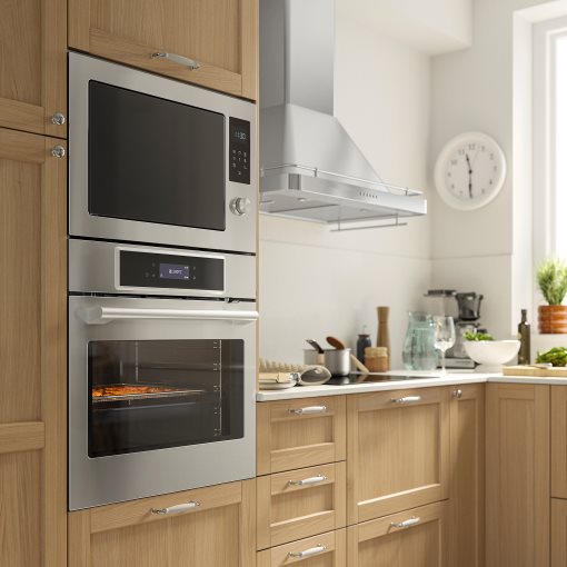 STENABY, φούρνος με αερόθερμο/λειτουργία air fry/πυρολυτικό, IKEA 700, 306.002.46