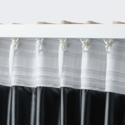 BENGTA, κουρτίνα με τρέσα/πλήρους συσκότισης, 1 τεμ. 210x300 cm, 306.020.90