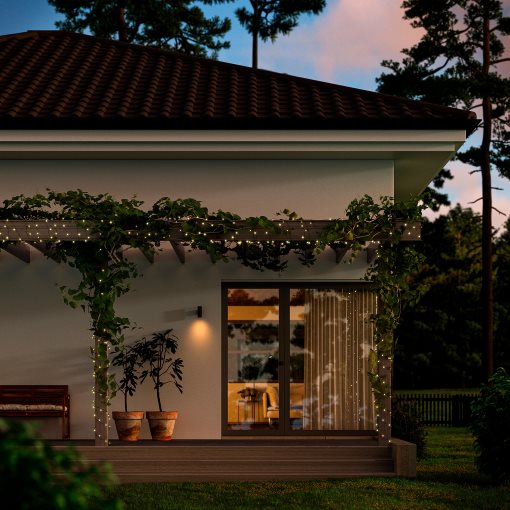 GETKÅL, lighting chain with built in LED light source/outdoor, 15 m, 306.028.77