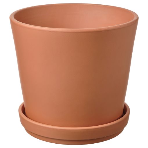 BRUNBÄR, plant pot with saucer outdoor, 24 cm, 306.120.51
