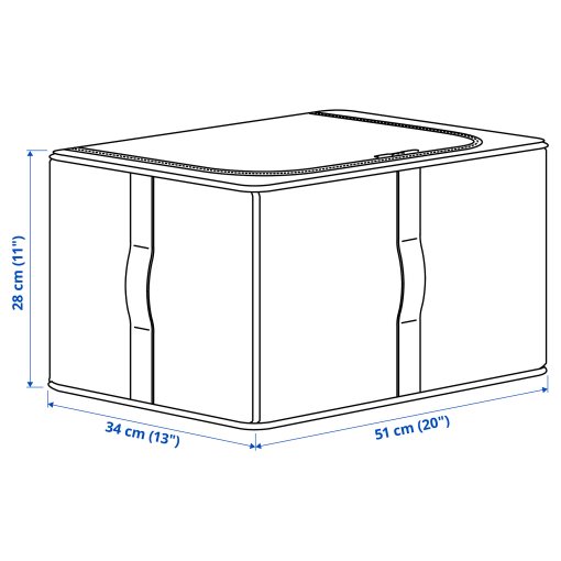 PURRPINGLA, storage case, 34x51x28 cm, 306.122.54