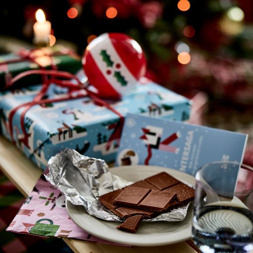 VINTERSAGA, σοκολάτα γάλακτος με κομμάτια πιπερόριζας, RAC, 100 g, 306.181.52