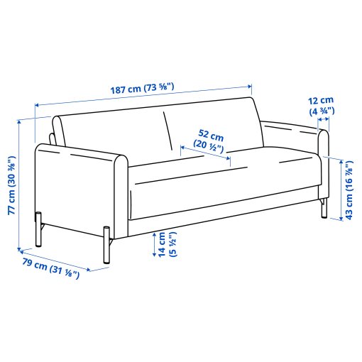 SALTMYRAN, 3-seat sofa, 306.185.19