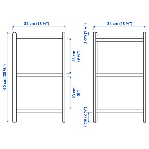 STEGESUND, corner shelf, 34x34x60 cm, 306.320.11