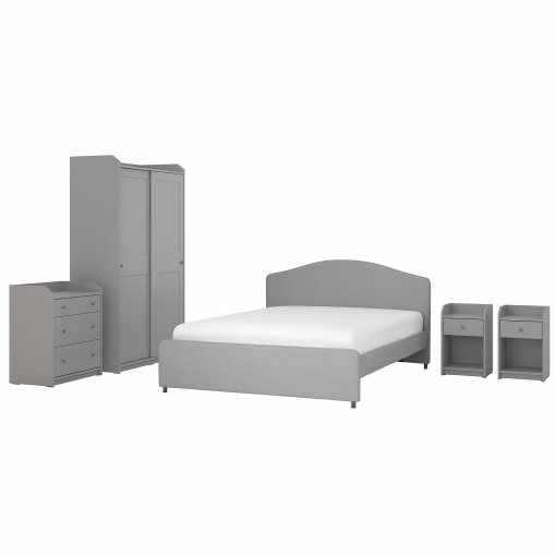 HAUGA, bedroom furniture/set of 5, 160x200 cm, 394.833.75
