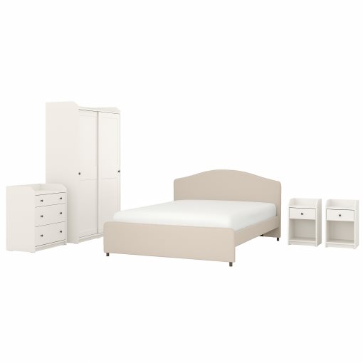 HAUGA, bedroom furniture/set of 5, 160x200 cm, 394.860.72