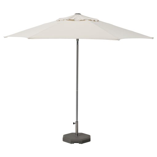JOGGESÖ, parasol with base, 300 cm, 394.956.94