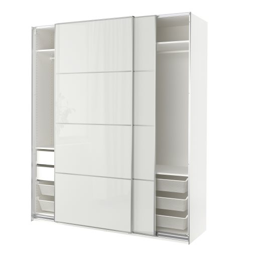 PAX/HOKKSUND, ντουλάπα με συρόμενες πόρτες, 200x66x236 cm, 395.030.38