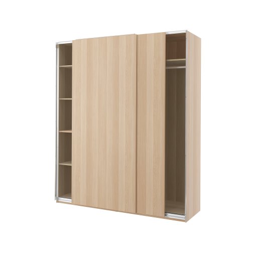 PAX/HASVIK, ντουλάπα με συρόμενες πόρτες, 200x66x236 cm, 395.031.61