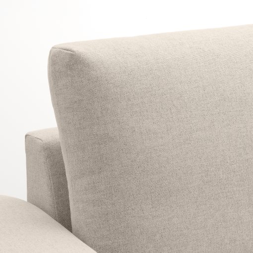 VIMLE, γωνιακός καναπές-κρεβάτι με πλατιά μπράτσα, 5 θέσεων με σεζλόνγκ, 395.452.03