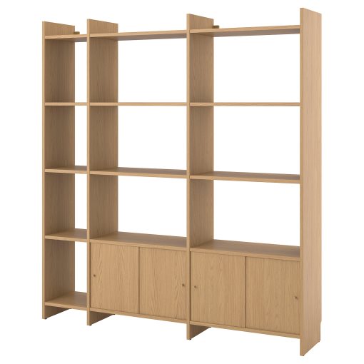 LÅDMAKARE, storage combination with sliding doors and 11 shelves, 198x35x212 cm, 395.666.72