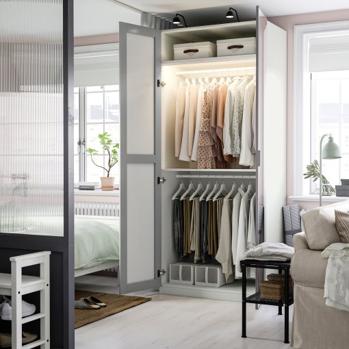PAX/KAMMARTORP, wardrobe combination, 100x60x236 cm, 395.724.23